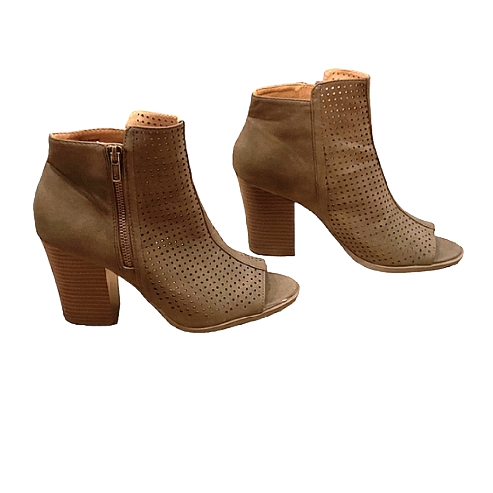 Olive Green Booties